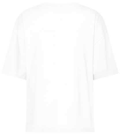 Fitgirl Era Design - Premium women's oversized t-shirt_WHITE_back