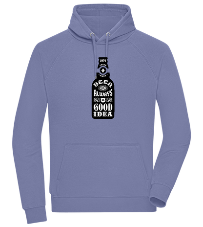 Beer Good Idea Design - Comfort unisex hoodie_BLUE_front