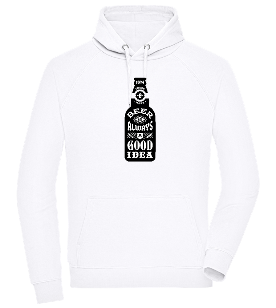 Beer Good Idea Design - Comfort unisex hoodie_WHITE_front