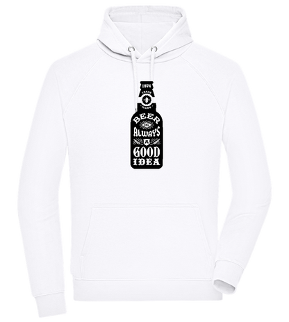 Beer Good Idea Design - Comfort unisex hoodie_WHITE_front