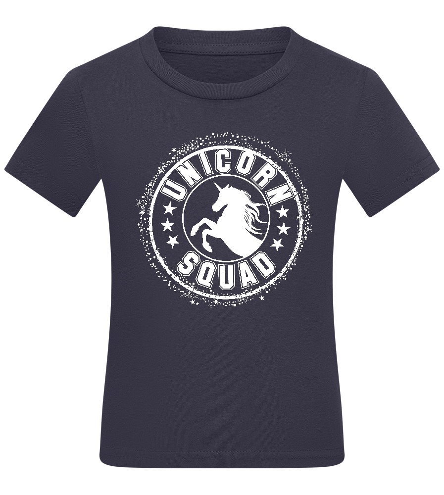 Unicorn Squad Logo Design - Comfort kids fitted t-shirt_FRENCH NAVY_front