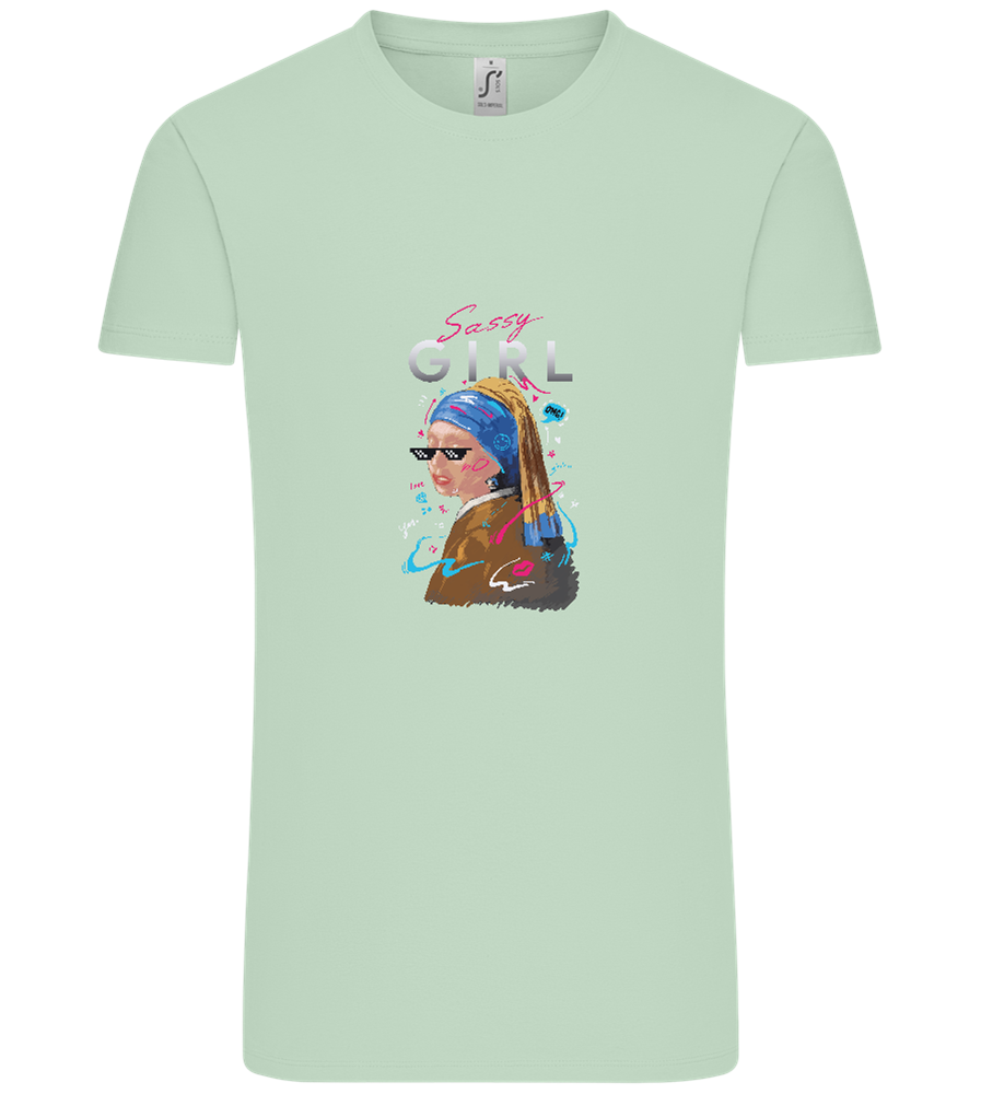 The Sassy Girl Design - Comfort Unisex T-Shirt_ICE GREEN_front