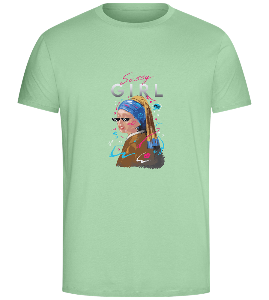 The Sassy Girl Design - Comfort Unisex T-Shirt_ICE GREEN_front