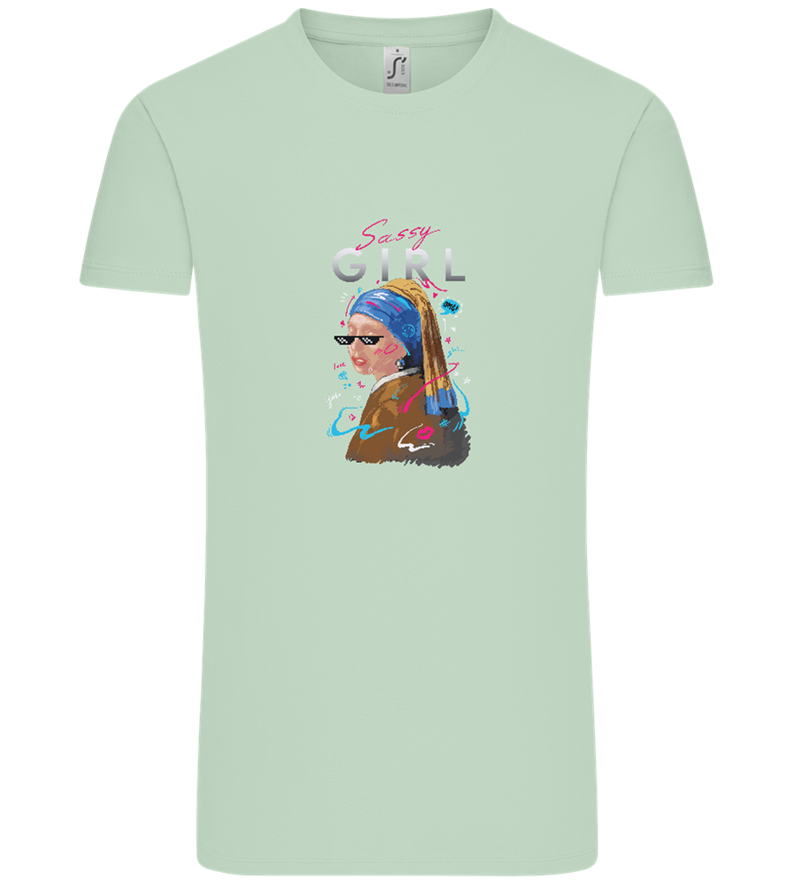 The Sassy Girl Design - Comfort Unisex T-Shirt_ICE GREEN_front