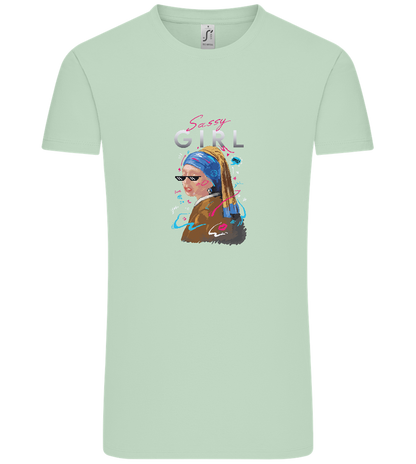 The Sassy Girl Design - Comfort Unisex T-Shirt_ICE GREEN_front