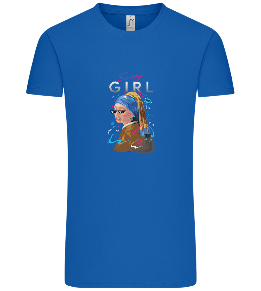 The Sassy Girl Design - Comfort Unisex T-Shirt_ROYAL_front