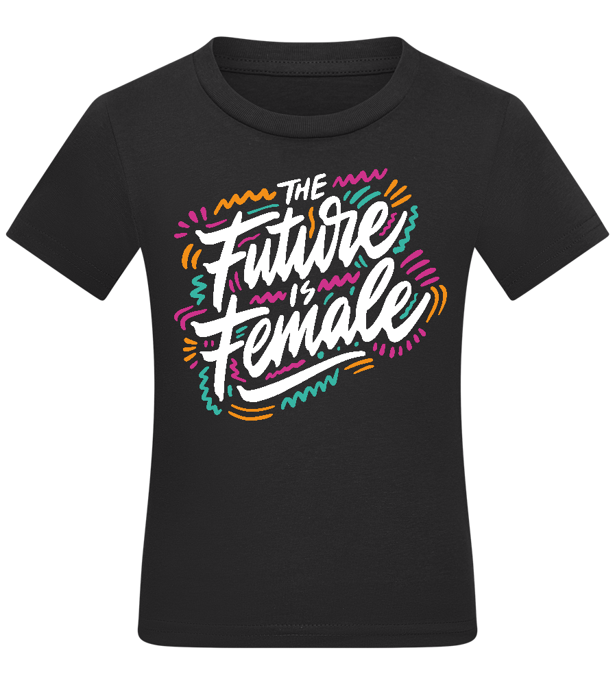 Future Is Female Design - Comfort kids fitted t-shirt_DEEP BLACK_front