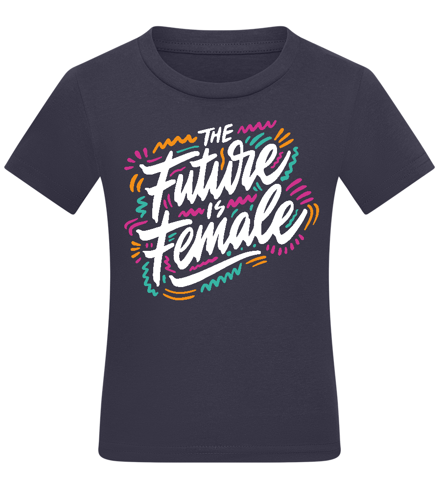 Future Is Female Design - Comfort kids fitted t-shirt_FRENCH NAVY_front