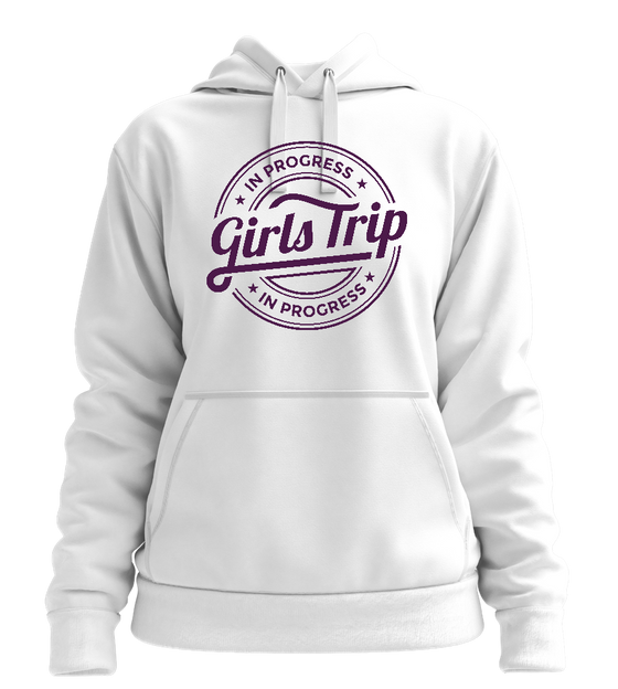 Girls Trip Design - Premium women's hoodie_WHITE_front