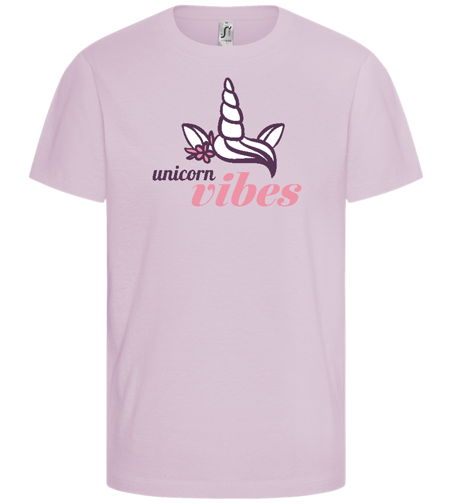 Unicorn Vibe Design - Comfort girls' t-shirt_MEDIUM PINK_front