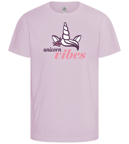 Unicorn Vibe Design - Comfort girls' t-shirt_MEDIUM PINK_front