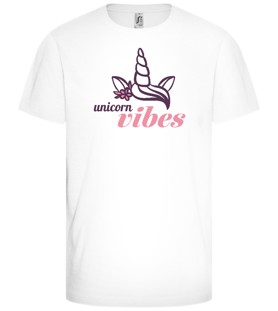 Unicorn Vibe Design - Comfort girls' t-shirt_WHITE_front