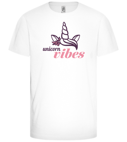 Unicorn Vibe Design - Comfort girls' t-shirt_WHITE_front