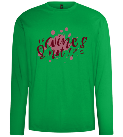 Wine Not Design - Comfort men's long sleeve t-shirt_MEADOW GREEN_front