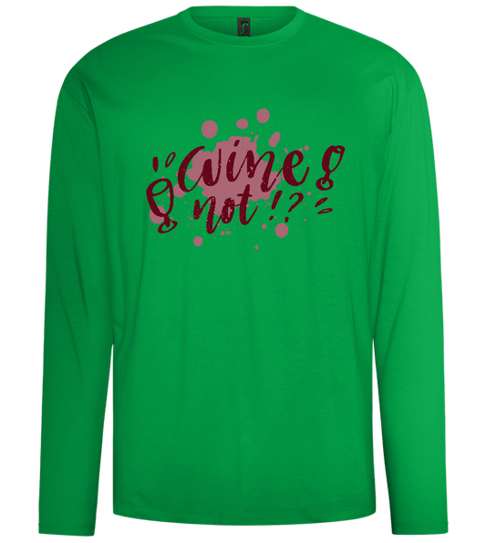 Wine Not Design - Comfort men's long sleeve t-shirt_MEADOW GREEN_front