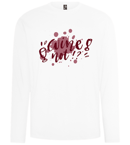 Wine Not Design - Comfort men's long sleeve t-shirt_WHITE_front