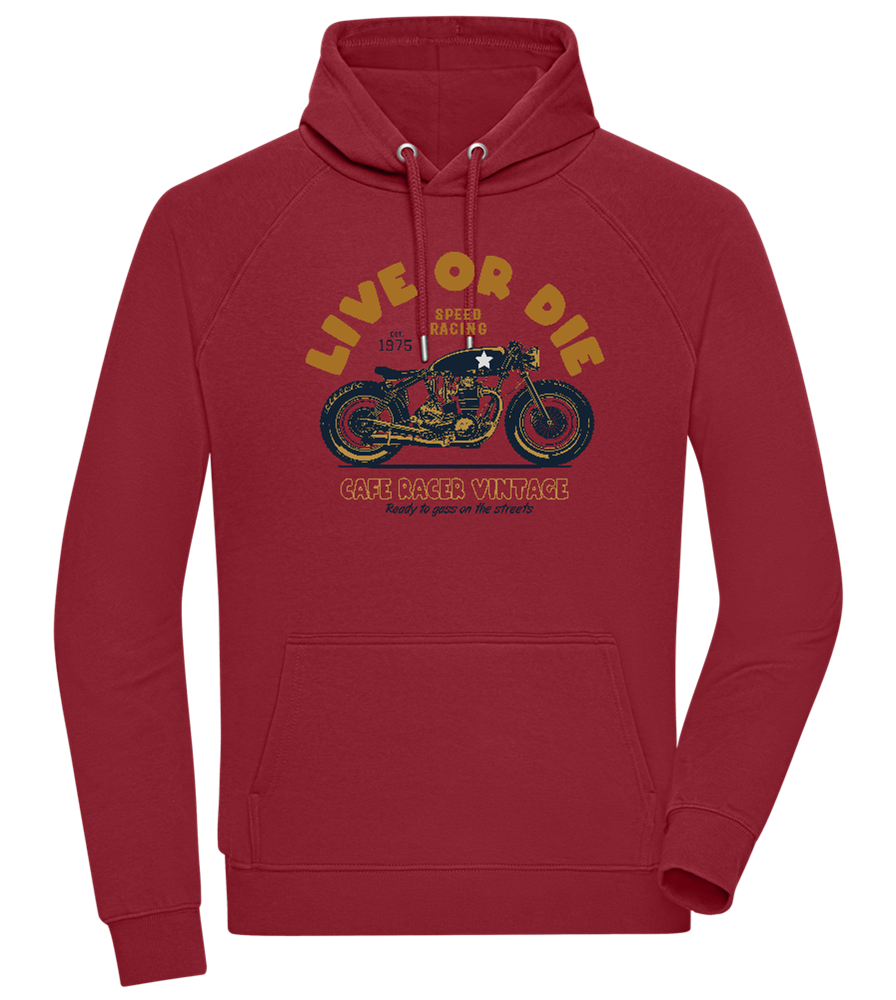 Cafe Racer Motor Design - Comfort unisex hoodie_BORDEAUX_front