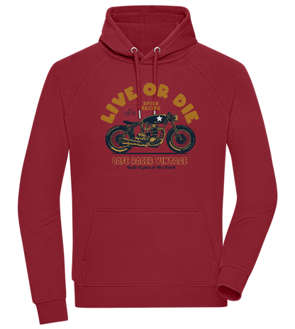 Cafe Racer Motor Design - Comfort unisex hoodie_BORDEAUX_front