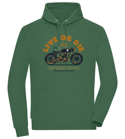 Cafe Racer Motor Design - Comfort unisex hoodie_GREEN BOTTLE_front