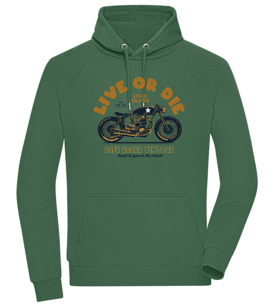 Cafe Racer Motor Design - Comfort unisex hoodie_GREEN BOTTLE_front