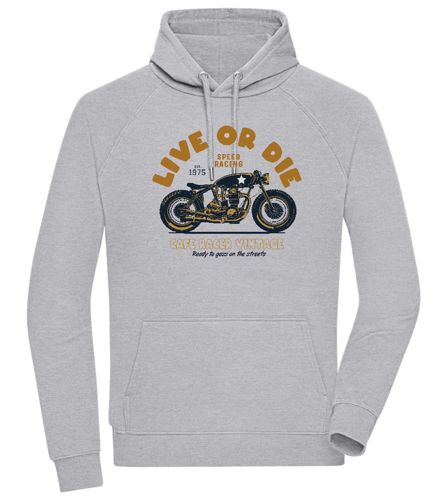 Cafe Racer Motor Design - Comfort unisex hoodie_ORION GREY II_front