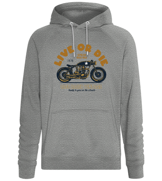 Cafe Racer Motor Design - Comfort unisex hoodie_ORION GREY II_front