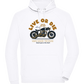 Cafe Racer Motor Design - Comfort unisex hoodie_WHITE_front