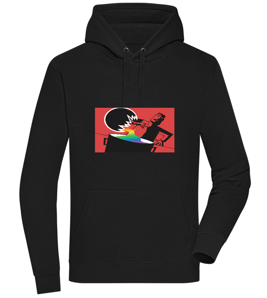 Chemical X Design - Premium unisex hoodie_BLACK_front