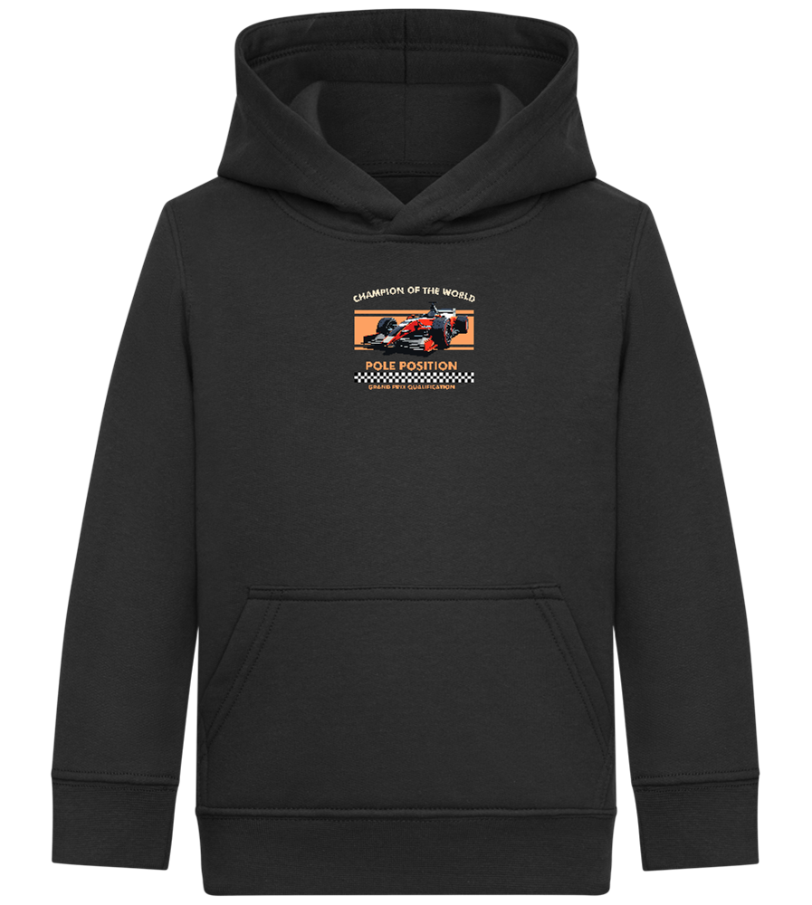 Champion of the World Design - Comfort Kids Hoodie_BLACK_front