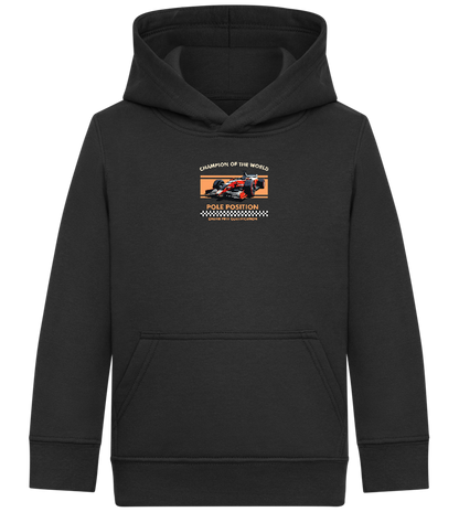 Champion of the World Design - Comfort Kids Hoodie_BLACK_front