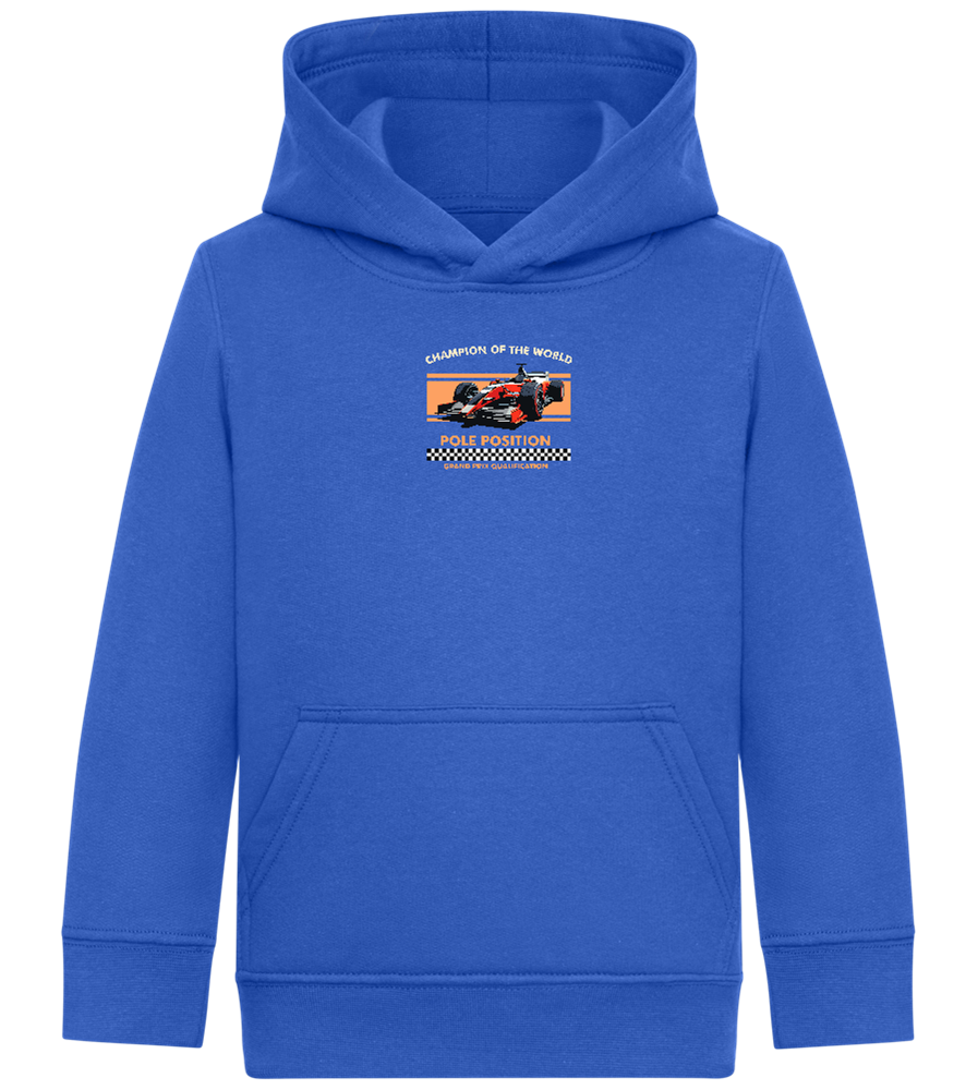 Champion of the World Design - Comfort Kids Hoodie_ROYAL_front