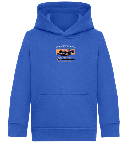 Champion of the World Design - Comfort Kids Hoodie_ROYAL_front