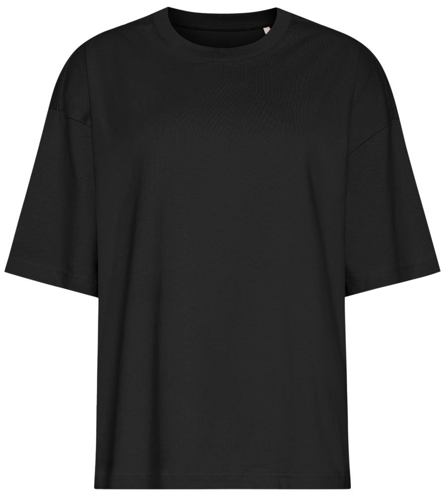 Premium women's oversized t-shirt_DEEP BLACK_front