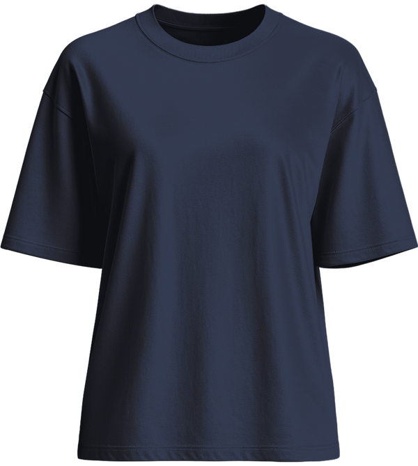 Premium women's oversized t-shirt_FRENCH NAVY_front