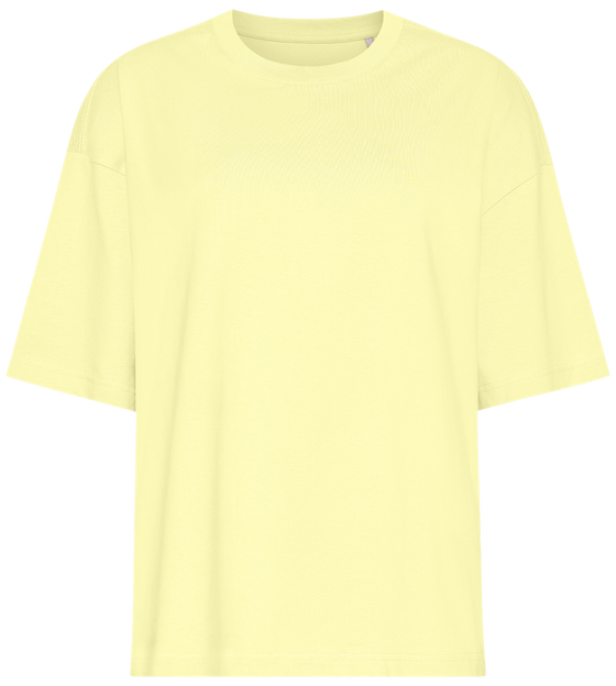 Premium women's oversized t-shirt_LIGHT YELLOW_front