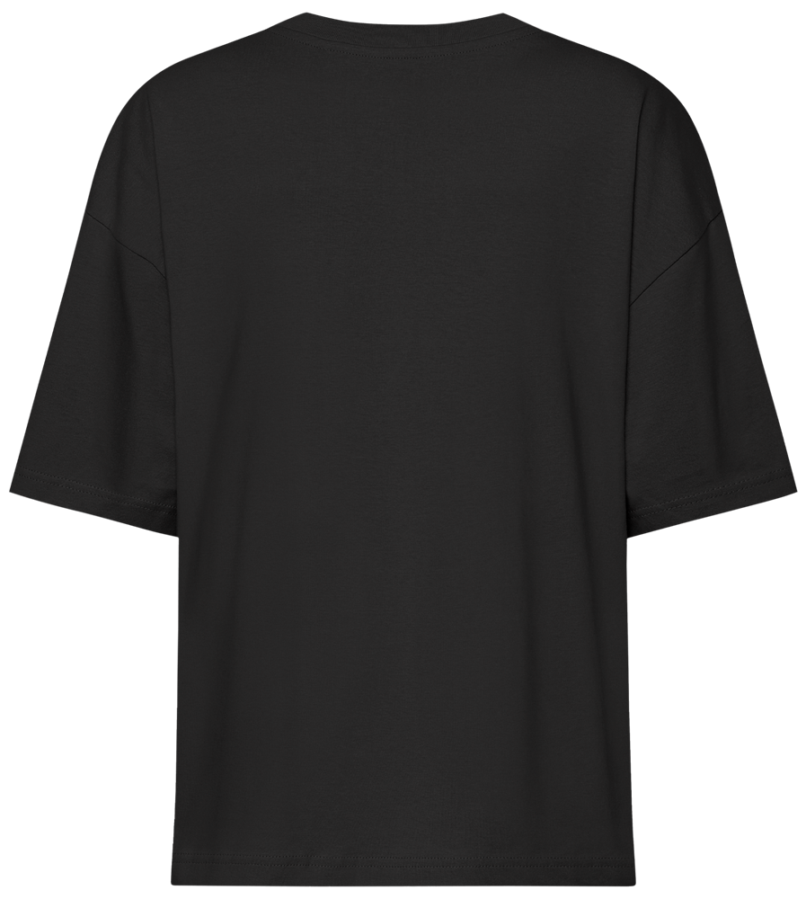 Premium women's oversized t-shirt_DEEP BLACK_back