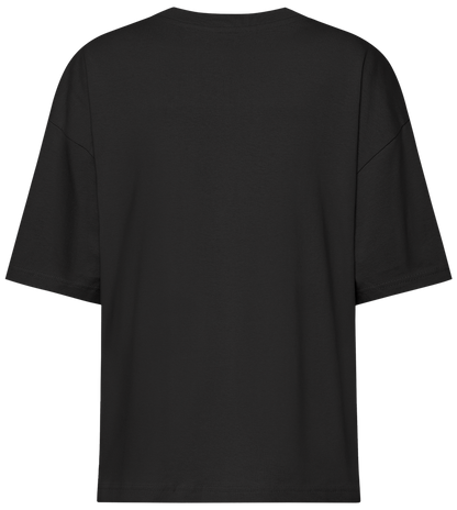 Premium women's oversized t-shirt_DEEP BLACK_back