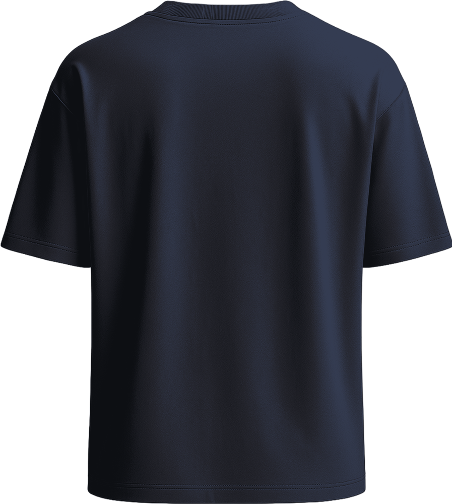 Premium women's oversized t-shirt_FRENCH NAVY_back
