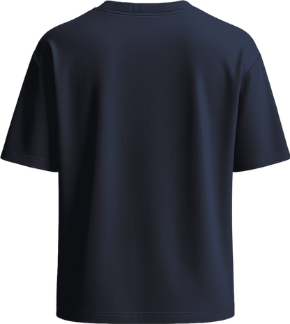 Premium women's oversized t-shirt_FRENCH NAVY_back