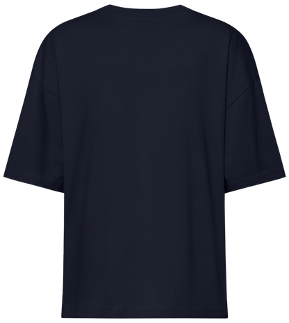 Premium women's oversized t-shirt_FRENCH NAVY_back