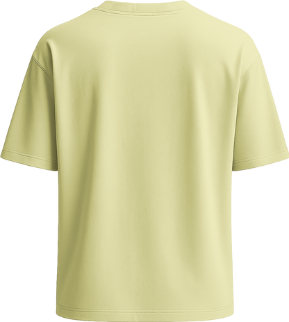 Premium women's oversized t-shirt_LIGHT YELLOW_back