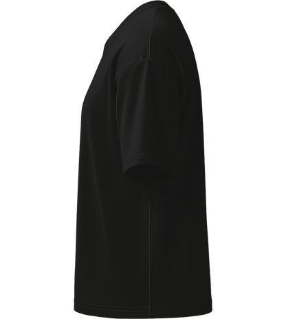 Premium women's oversized t-shirt_DEEP BLACK_left
