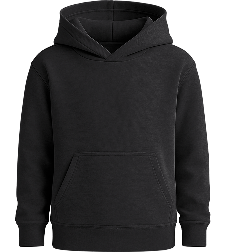 Premium kids hooded sweater_BLACK_front