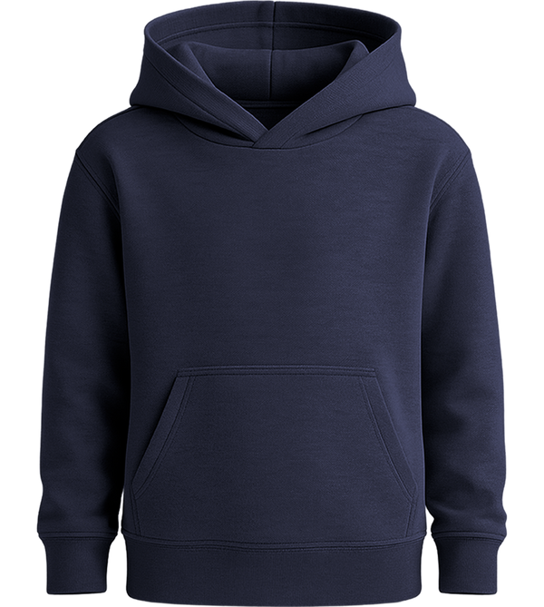 Basic kids hooded sweater_NAVY_front