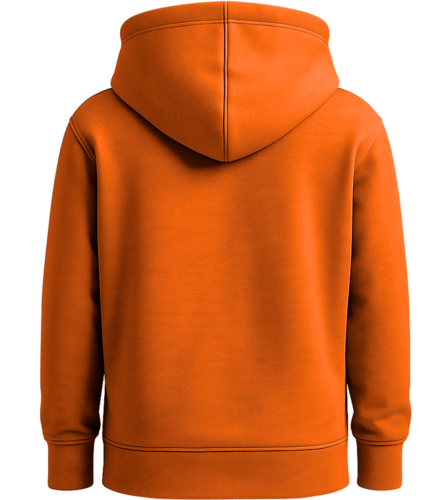 Premium kids hooded sweater_ORANGE_back