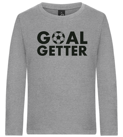 Goal Getter Design - Premium kids long sleeve t-shirt_ORION GREY_front