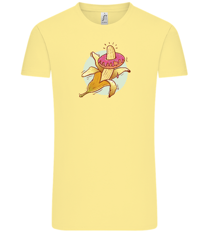 Banana Donut Design - Comfort Unisex T-Shirt_AMARELO CLARO_front