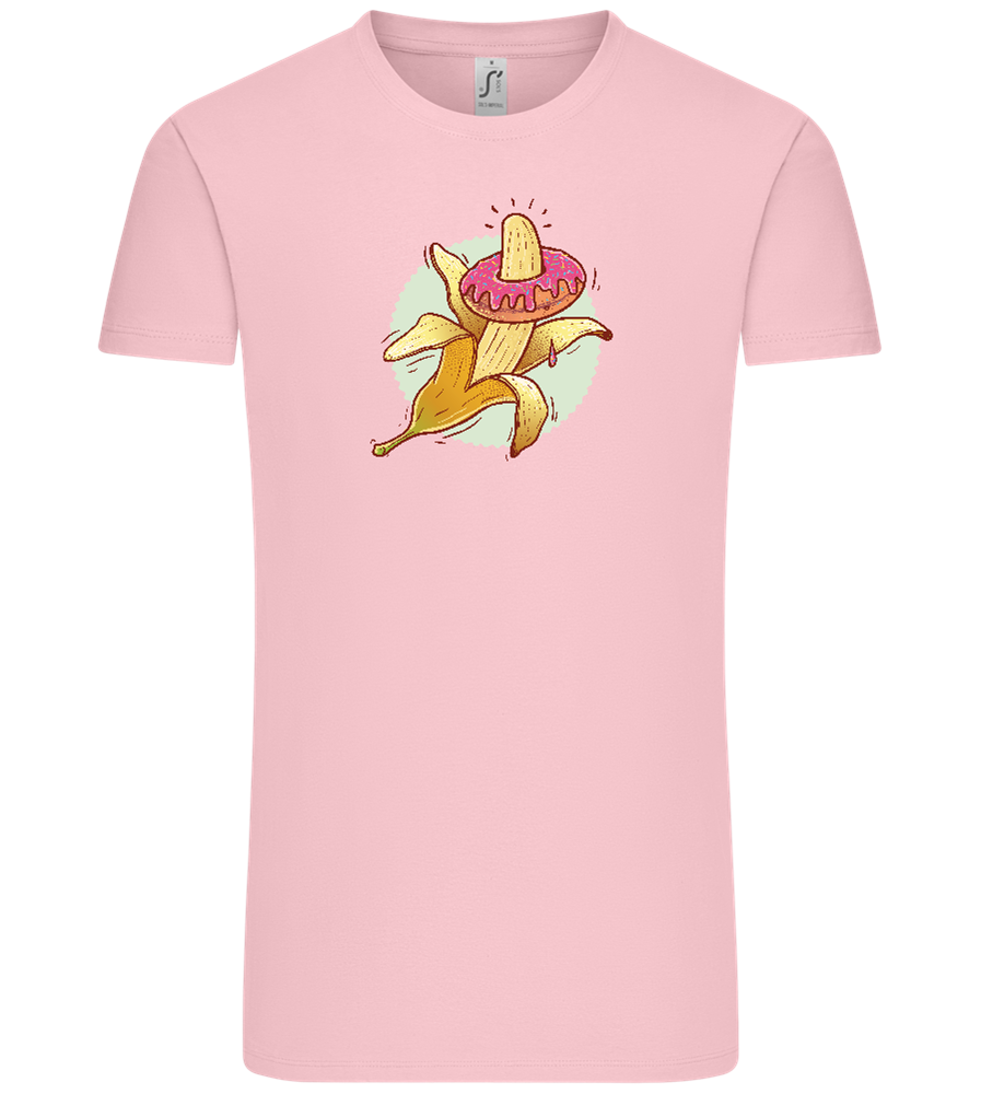 Banana Donut Design - Comfort Unisex T-Shirt_CANDY PINK_front