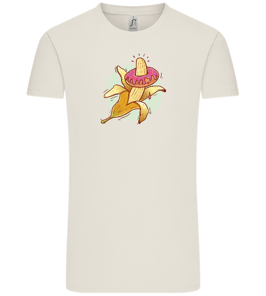 Banana Donut Design - Comfort Unisex T-Shirt_ECRU_front