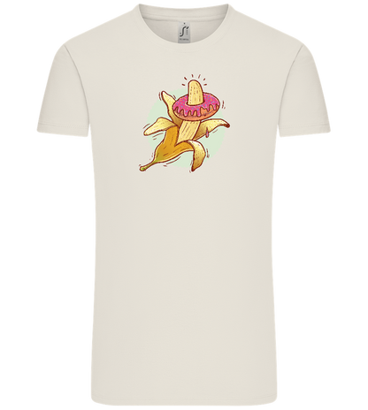 Banana Donut Design - Comfort Unisex T-Shirt_ECRU_front